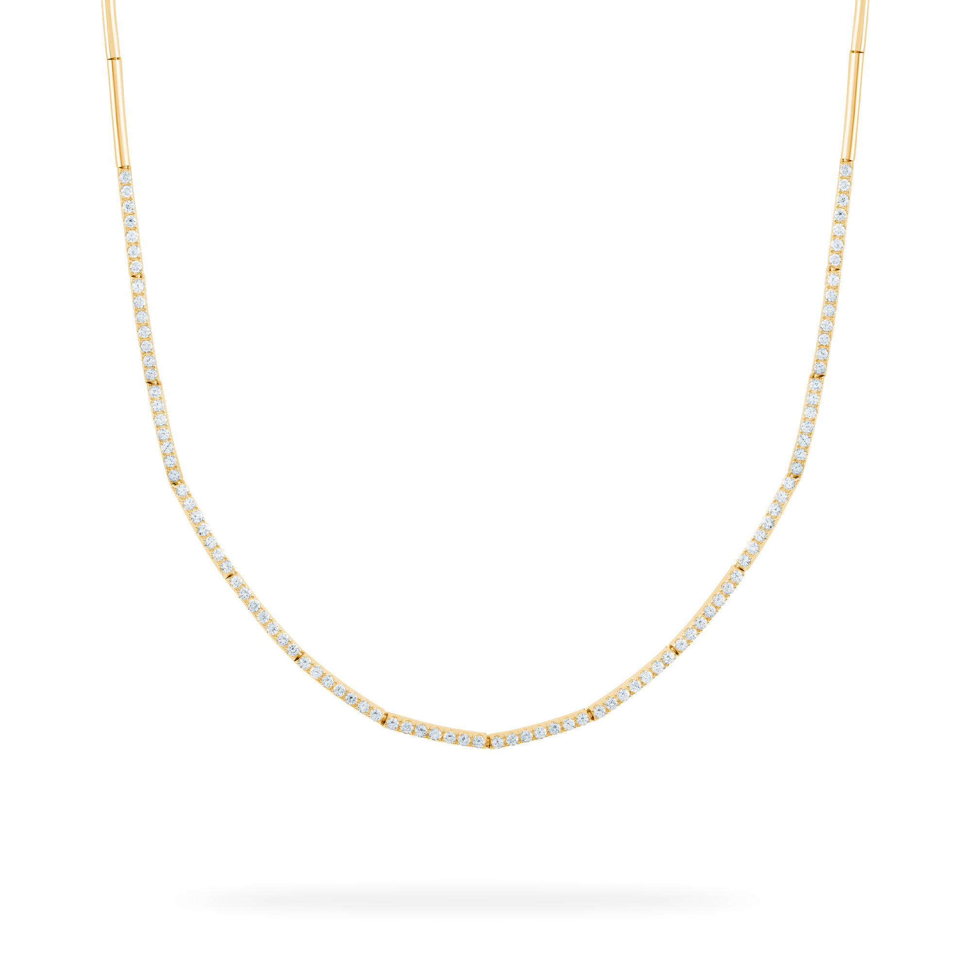 Birks Rosée du Matin | Yellow Gold and Diamond Riviera Necklace